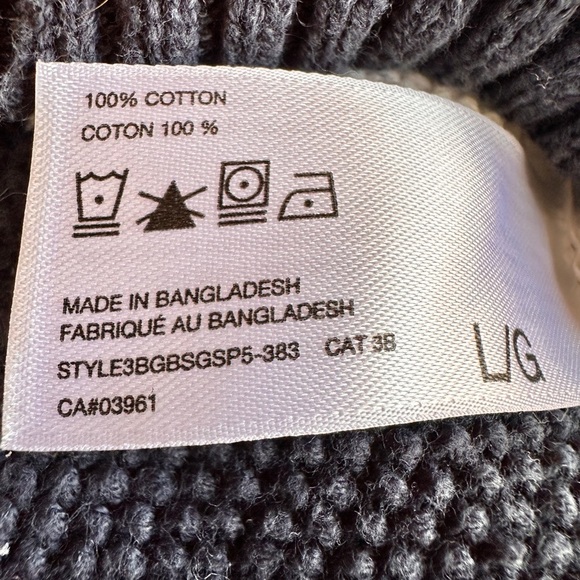 Alfred Sung | Navy & White Striped Cotton Knit Sweater - Picture 4 of 9